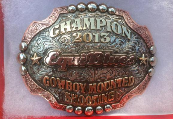 1 ère Place Cowboy Mounted Shooting - Equiblues 2013